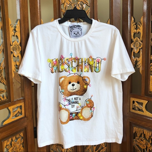 Moschino Tops - Moschino Christmas Lights Teddy Bear T-Shirt
